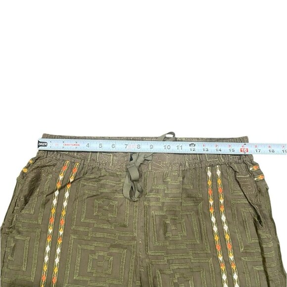 Johnny Was Calme Biya JWLA Workshop Embroidered Provenza Drawstring Pants M - Picture 5 of 8